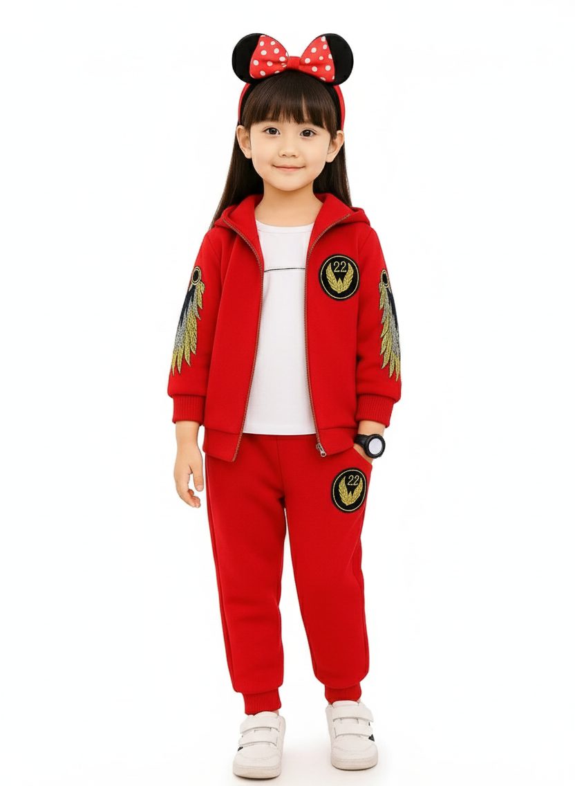 TMF-816 Hoddie & Pant Set-(Girl Red Eagle)