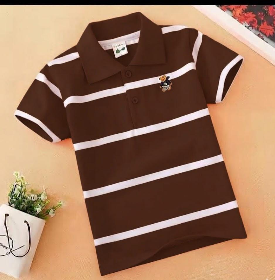 TMF-114 POLO T SHIRT (coffee brown)