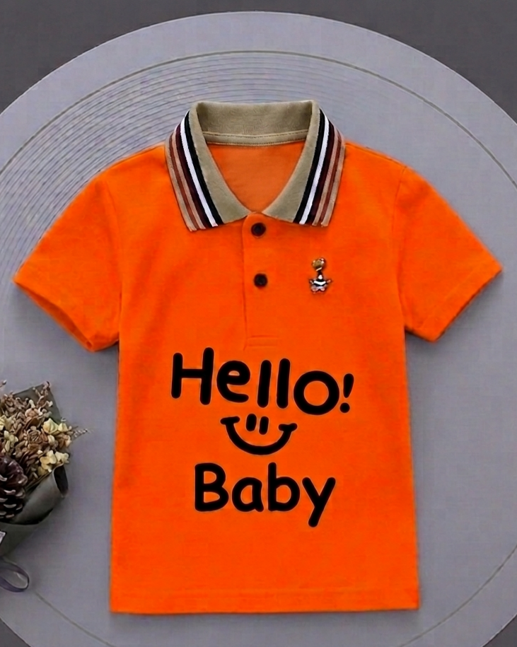 TMF-123 POLO T SHIRT (baby-orange)