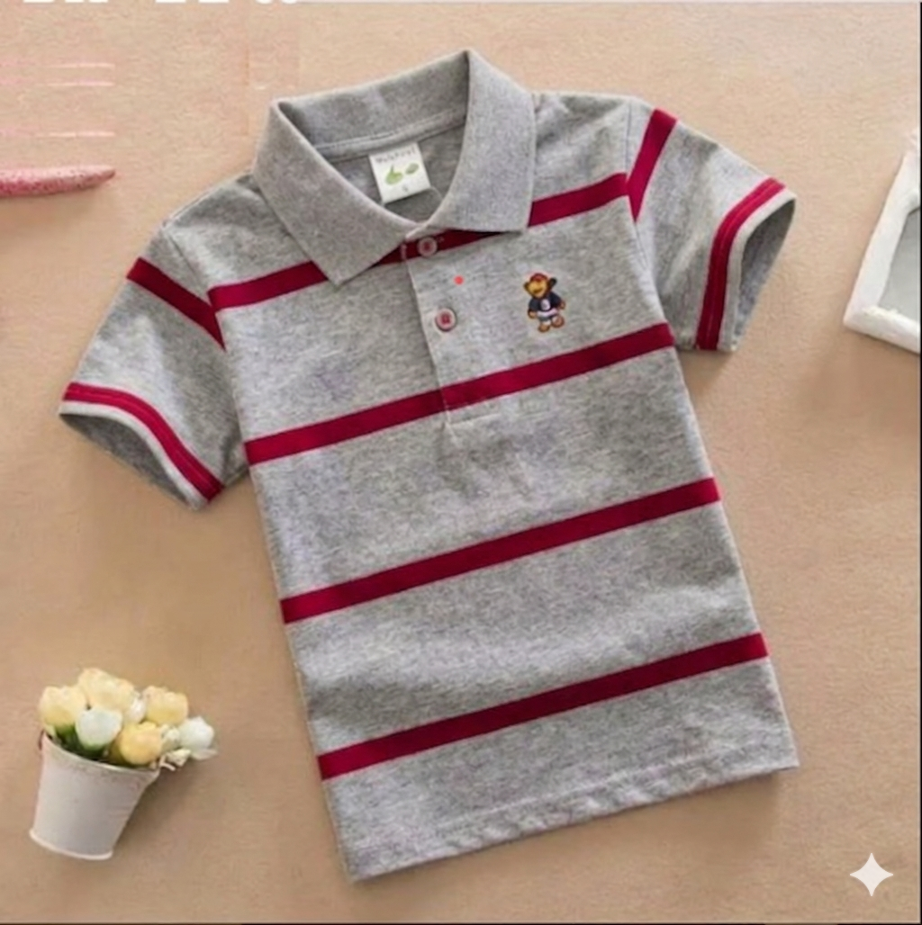 TMF-124 POLO T SHIRT (grey)