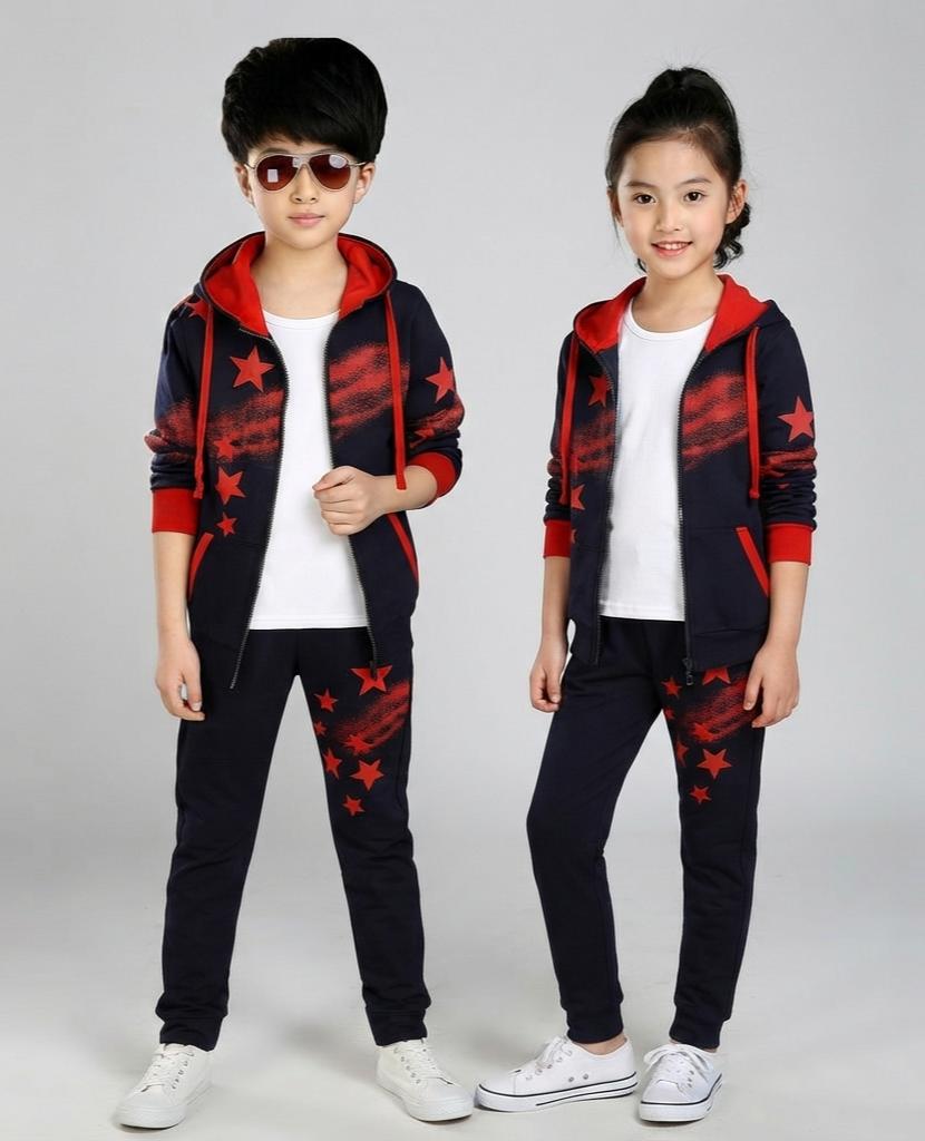 TMF-823 Zipper Hoddie & Pant Set-(Red Tara)